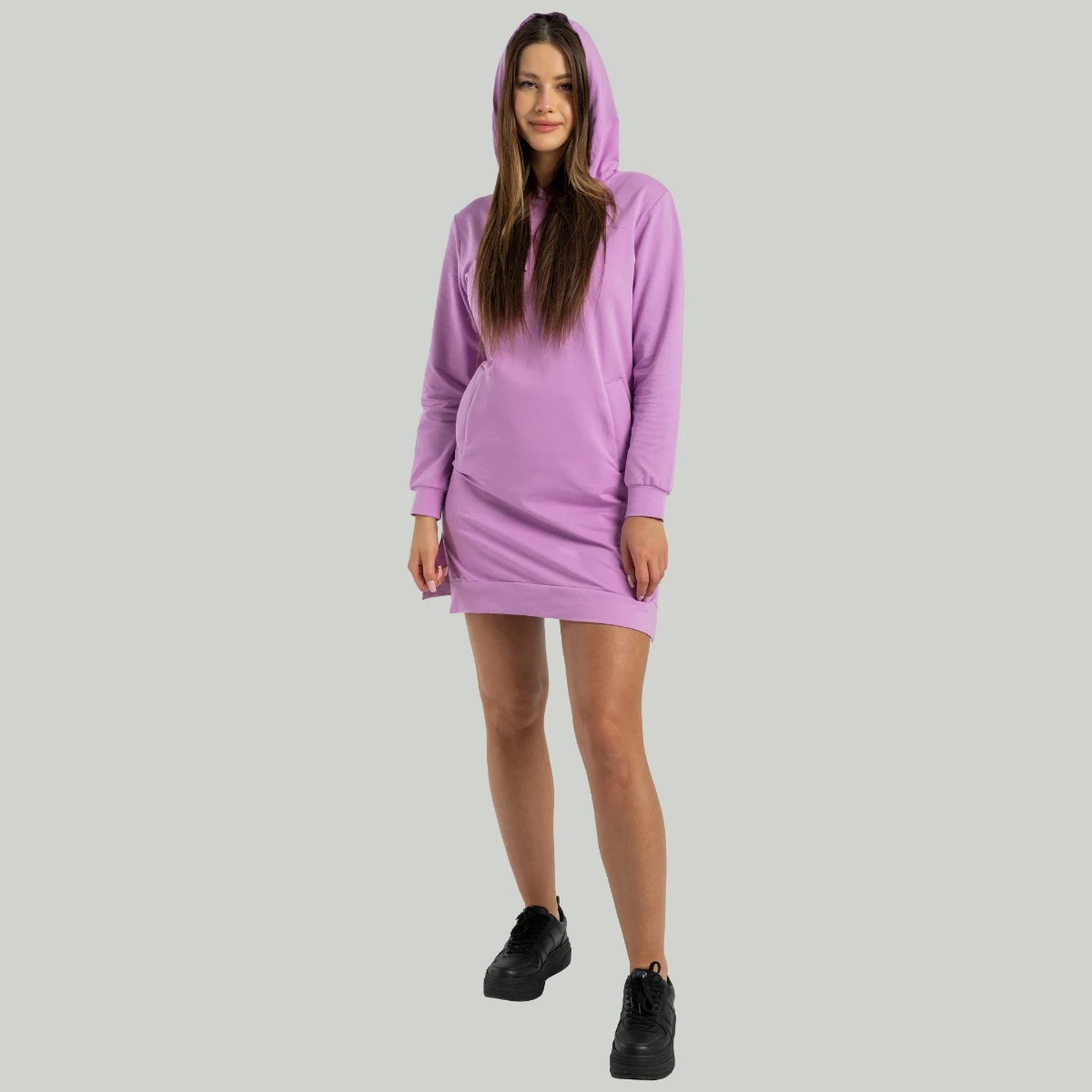 STRIX Dámská mikina ALPHA Longline Amethyst - Velikost: XL | Barva: fialová | Pohlavie: Dámské | Hmotnost: 0,71 kg · záber 5