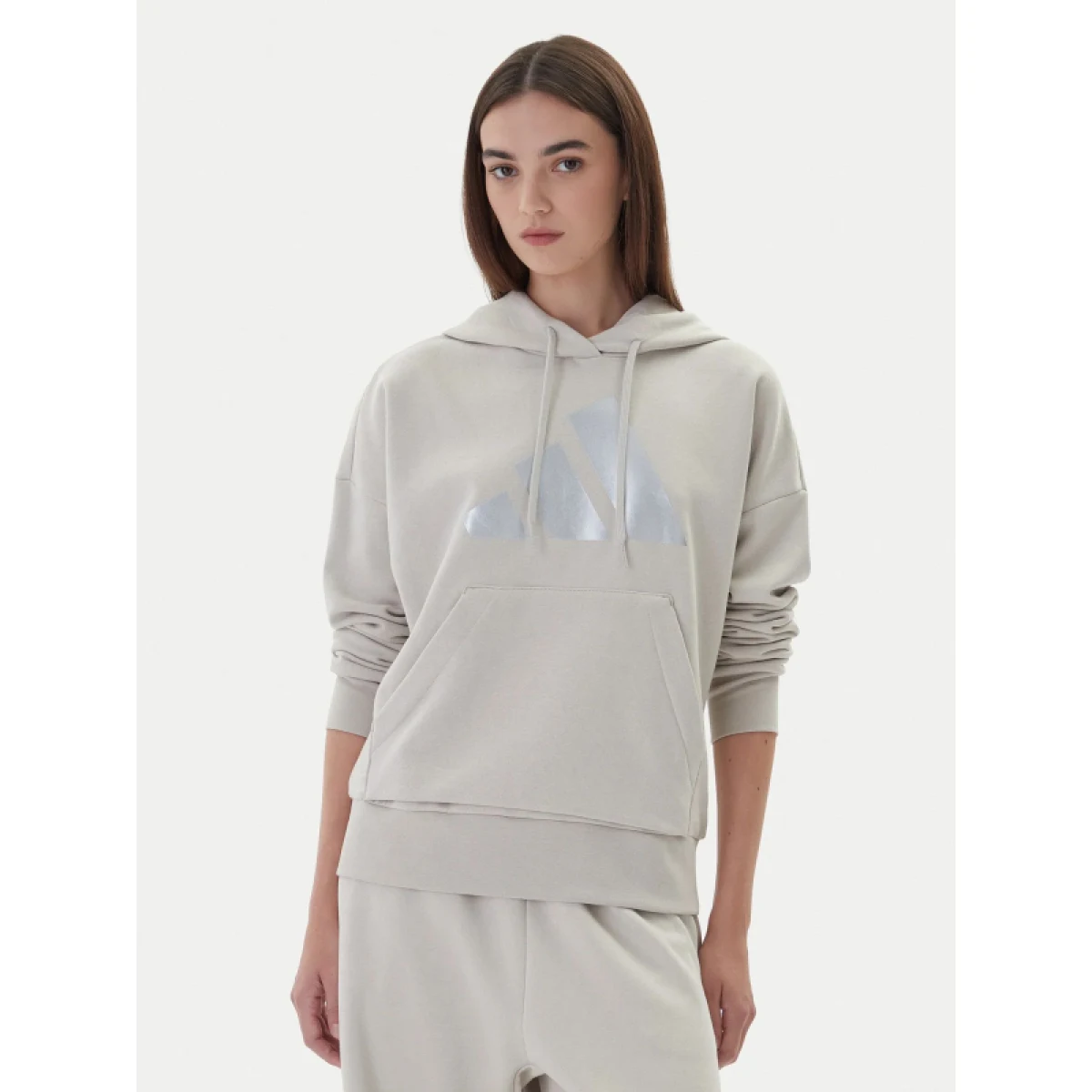 Dámská mikina s kapucí ADIDAS W HOL MET HD WONALU · záber 2