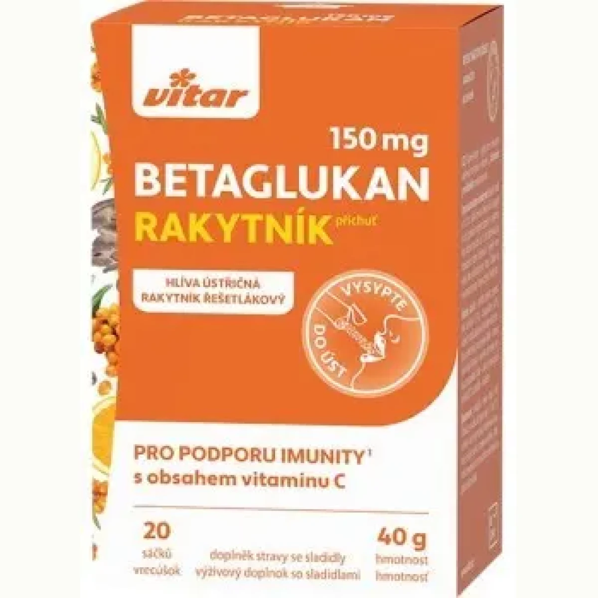 Vitar Betaglukan 150mg sáčky 20x2 g · záber 1