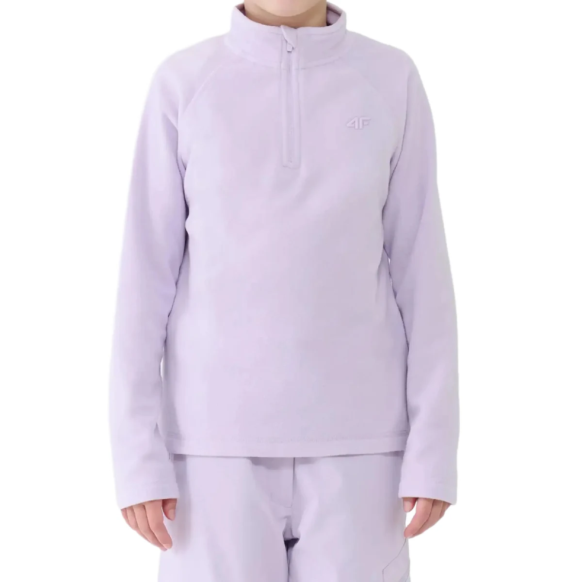 Dívčí lyžařská fleece mikina 4F JUNIOR FLEECE UNDERWEAR F060-4FJWAW25UFLEF060-51S-VIOLET · záber 2