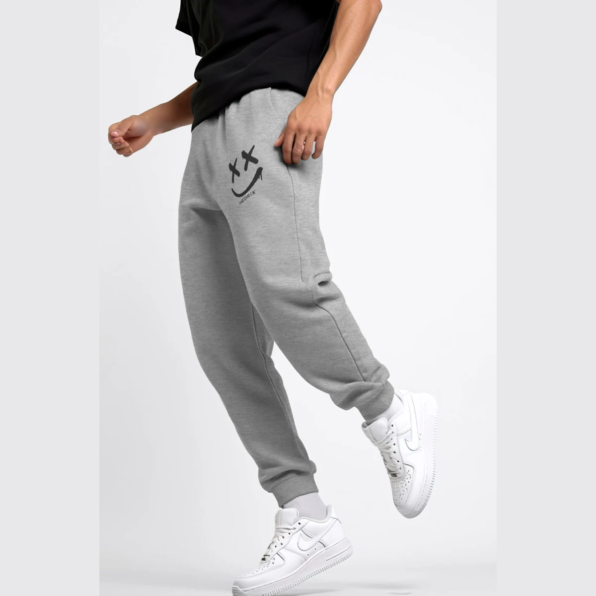 Tepláky Jogger , Barva Modrá, s Potiskem Graffiti Smiley · záber 8