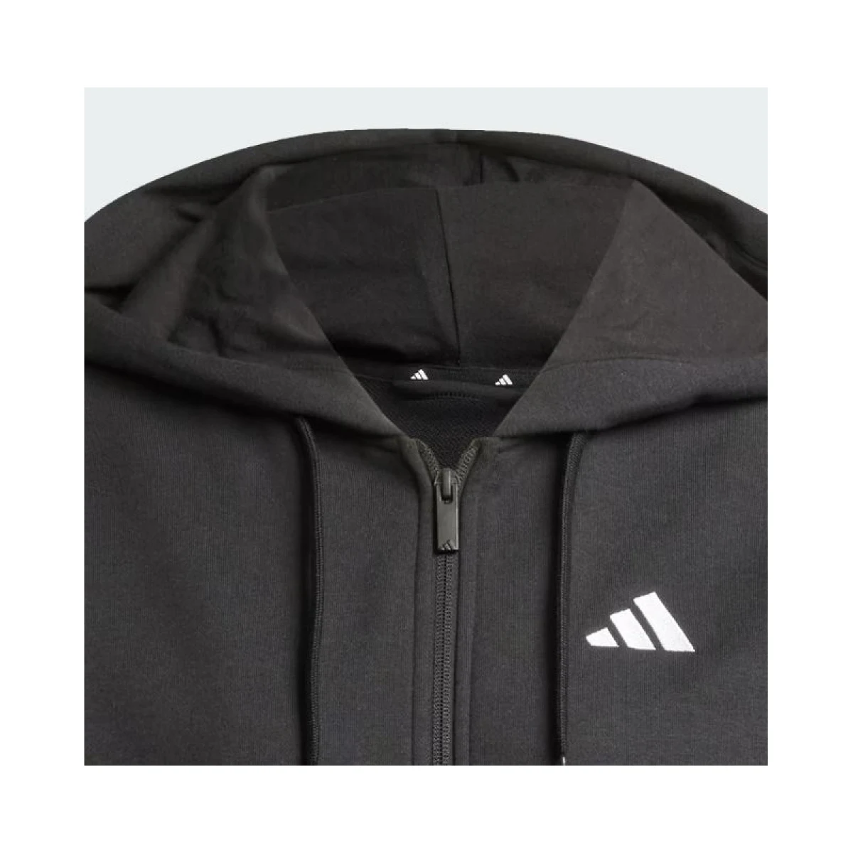 Dámská mikina se zipem ADIDAS W 3S FT FZ HD BLACK WHITE · záber 5