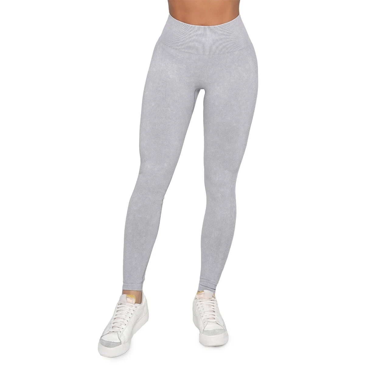 GymBeam Dámské bezešvé legíny Lift Grey - Velikost: M | Barva: sivá | Pohlavie: Dámské | Hmotnost: 0,21 kg | Balení: 70 · záber 5