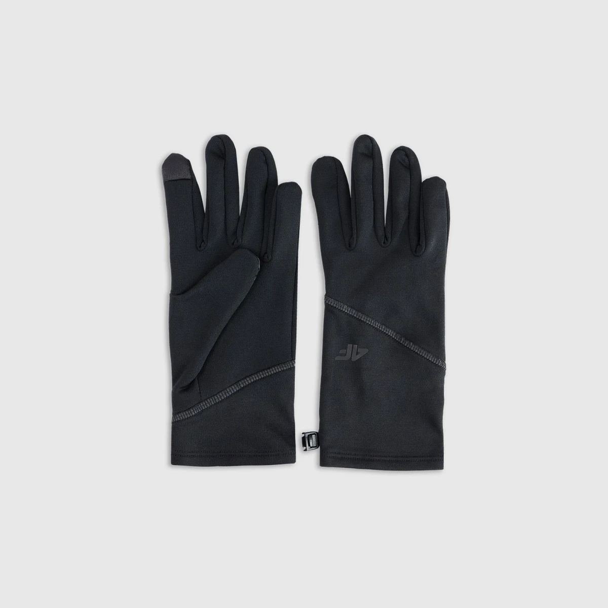 Unisex pletené rukavice Touch Screen - černé - Pohlavie: Unisex · záber 1