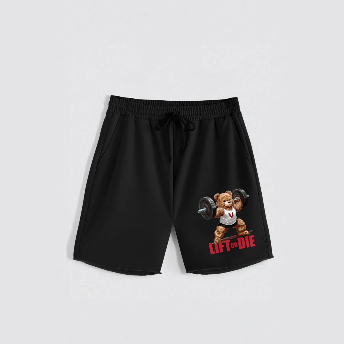 Kraťasy, Barva Bílá, s Potiskem Hedrix Lift Or Die · záber 1