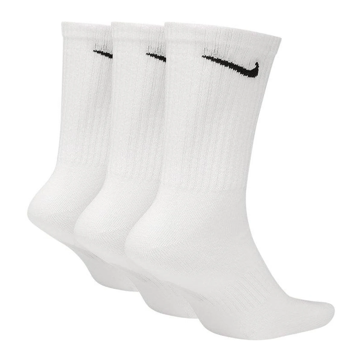 Ponožky NIKE U NK EVERYDAY LTWT CREW 3PR-White · záber 2