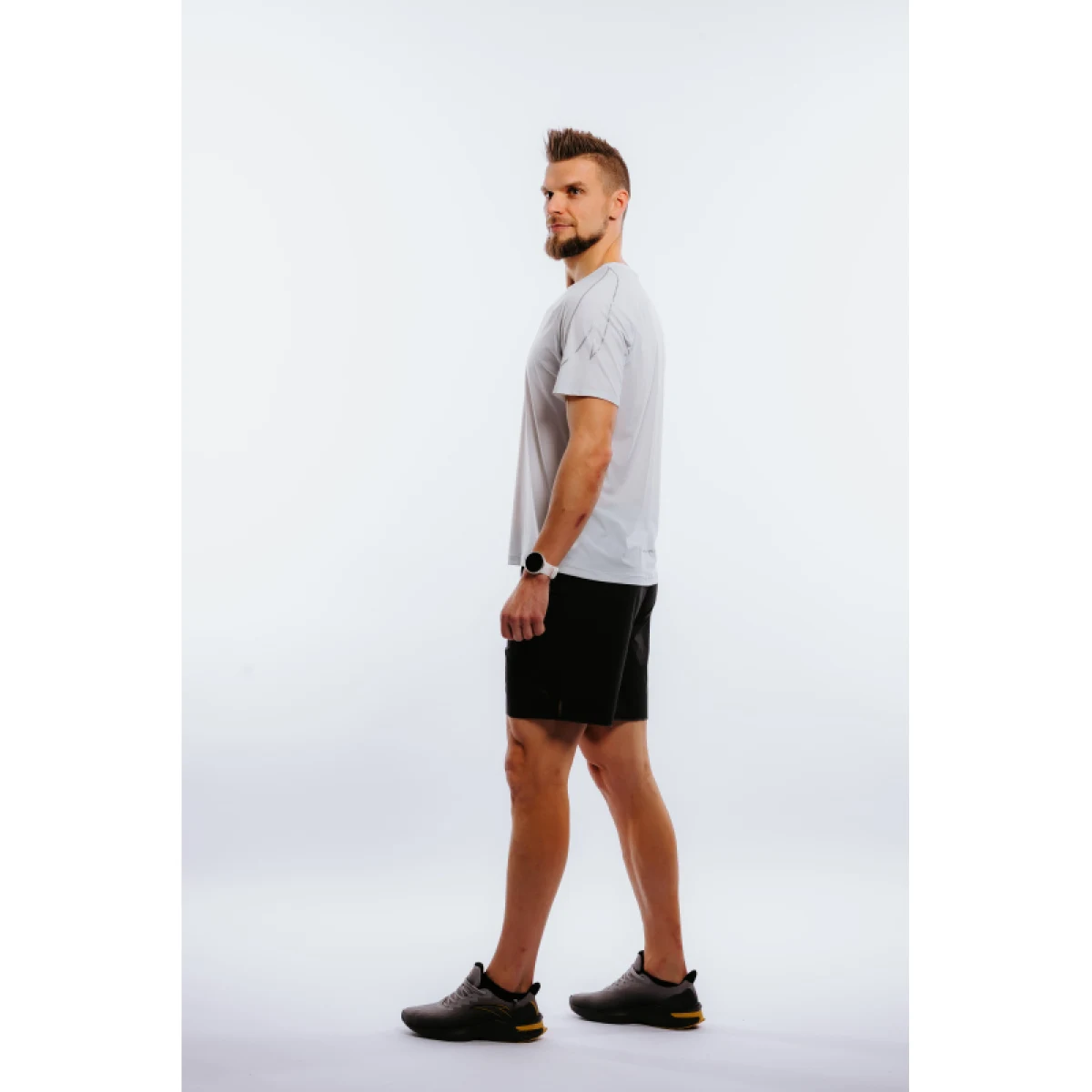 Pánské běžecké tričko s krátkým rukávem ANTA SS Tee-852225112-1-SS22_Q2-Mecho Grey · záber 4