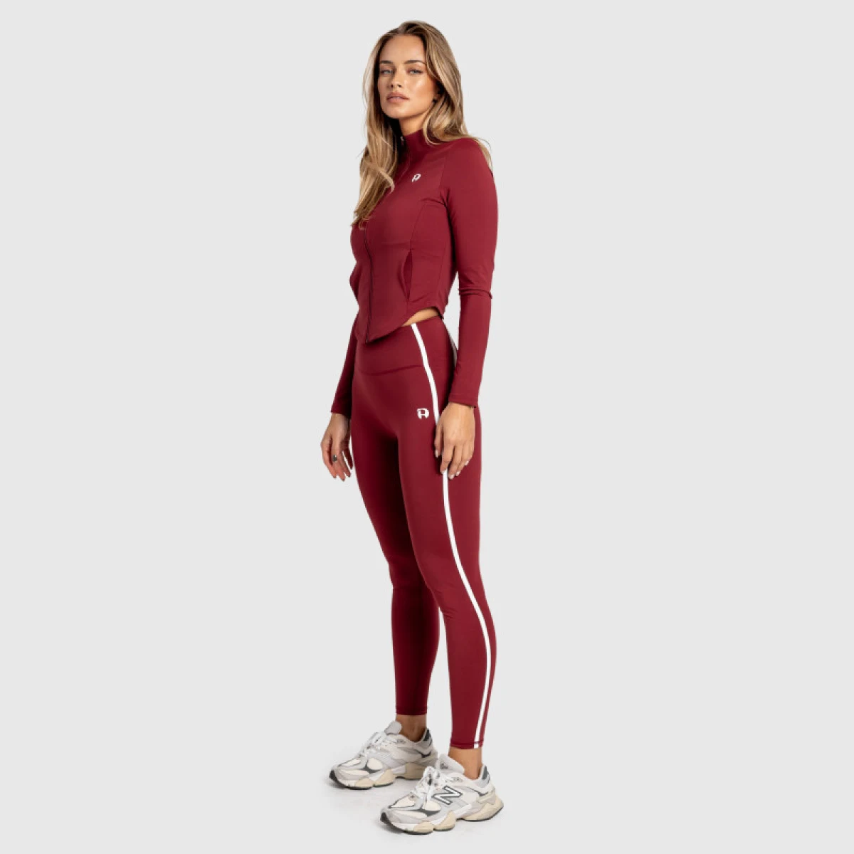 Fitness souprava Iron Aesthetics Define, bordová · záber 3