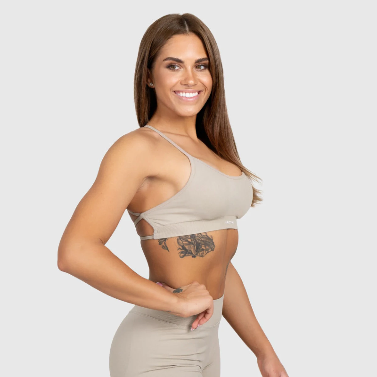 Sportovní podprsenka Iron Aesthetics Shape, béžová · záber 3