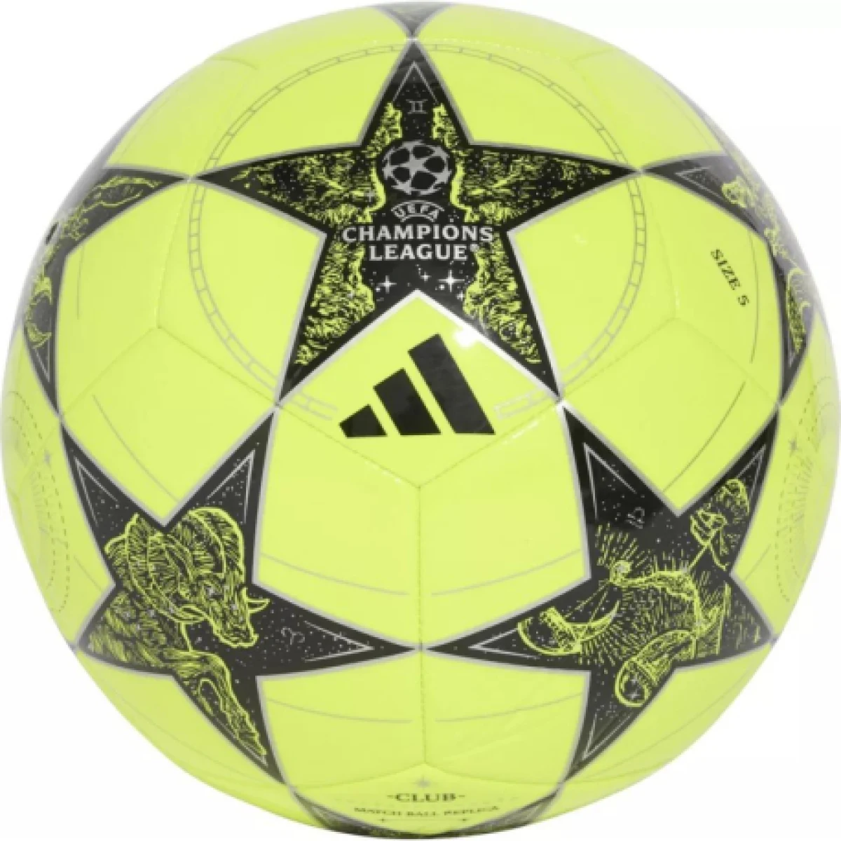 Fotbalový míč ADIDAS UCL CLB SYELLO BLACK SILVMT · záber 4