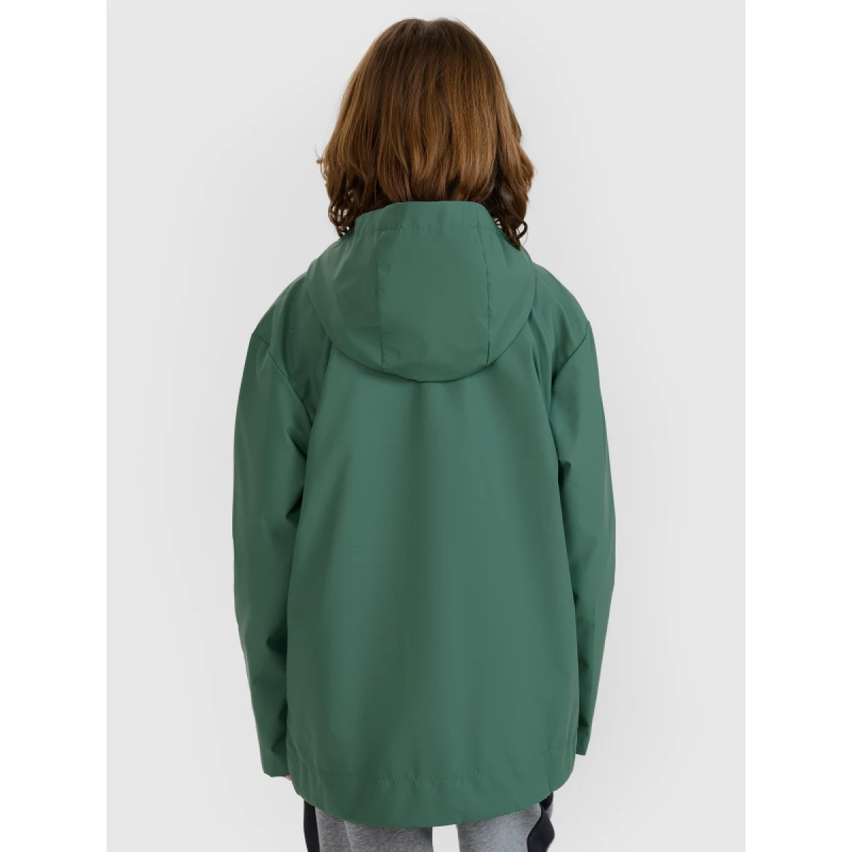 Chlapecká nepromokavá bunda 4F JUNIOR JACKET-JWSS25TJACU213-41S-GREEN · záber 4