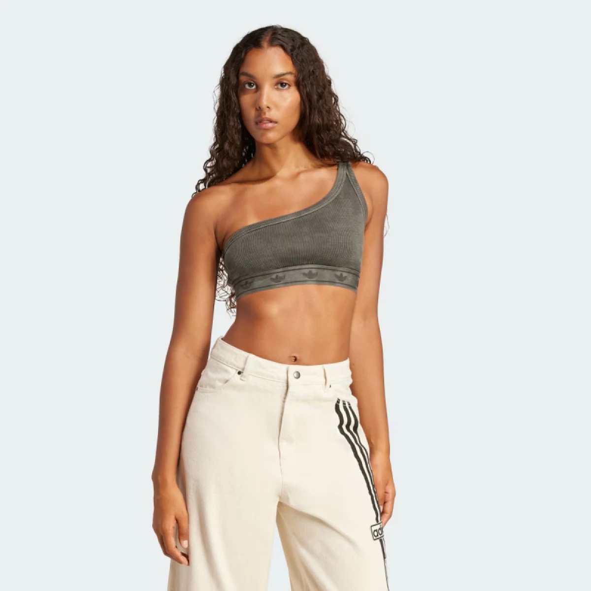 Dámská sportovní tréninková podprsenka ADIDAS ORIGINALS RIB BRA TOP-JC7558-Black · záber 2