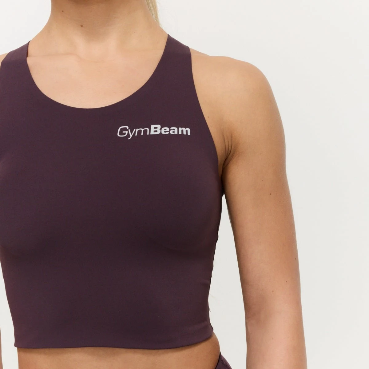 GymBeam Dámský sportovní top BEAT Berrywood - Velikost: S | Barva: fialová | Hmotnost: 0,04 kg | Balení: 80 · záber 2