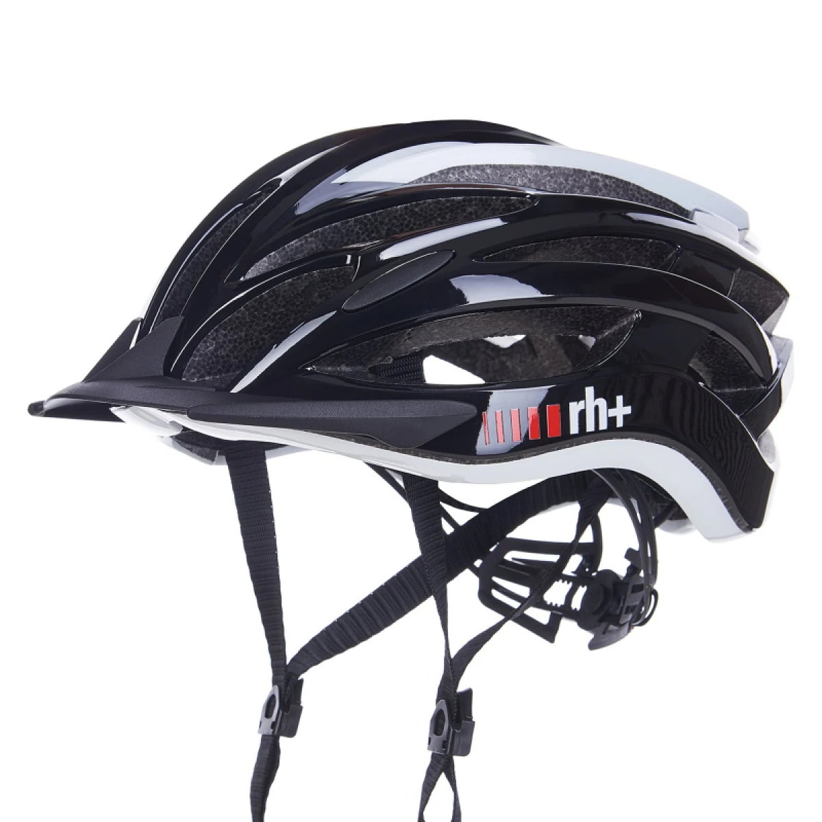 Cyklistická helma RH+ Z2in1- shiny black shiny white · záber 2