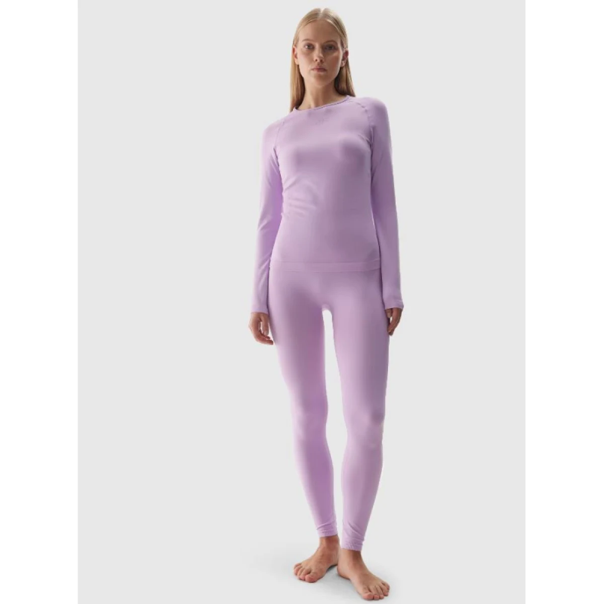 Dámské termo kalhoty 4F SEAMLESS UNDERWEAR-WAW24USEAF153-52S-LIGHT VIOLET · záber 3