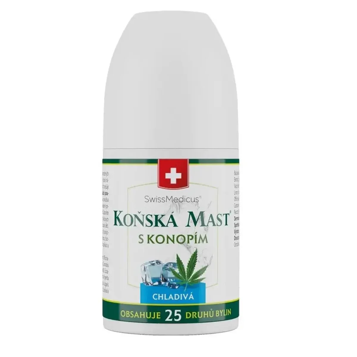 Herbamedicus Koňská mast s konopím chladivá roll-on 90 ml · záber 1