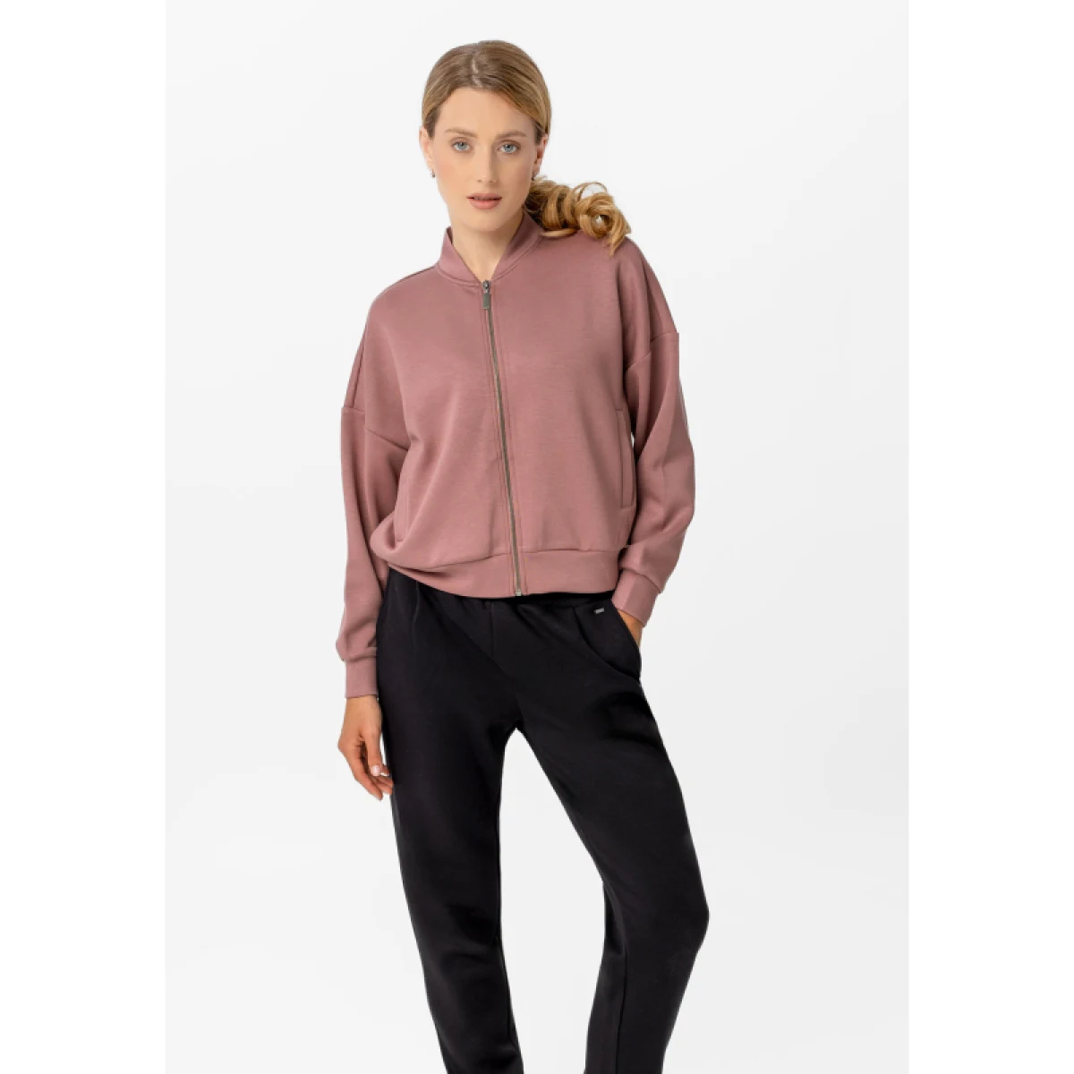 Dámská mikina se zipem VOLCANO B-CHERRY-401-PINK · záber 4