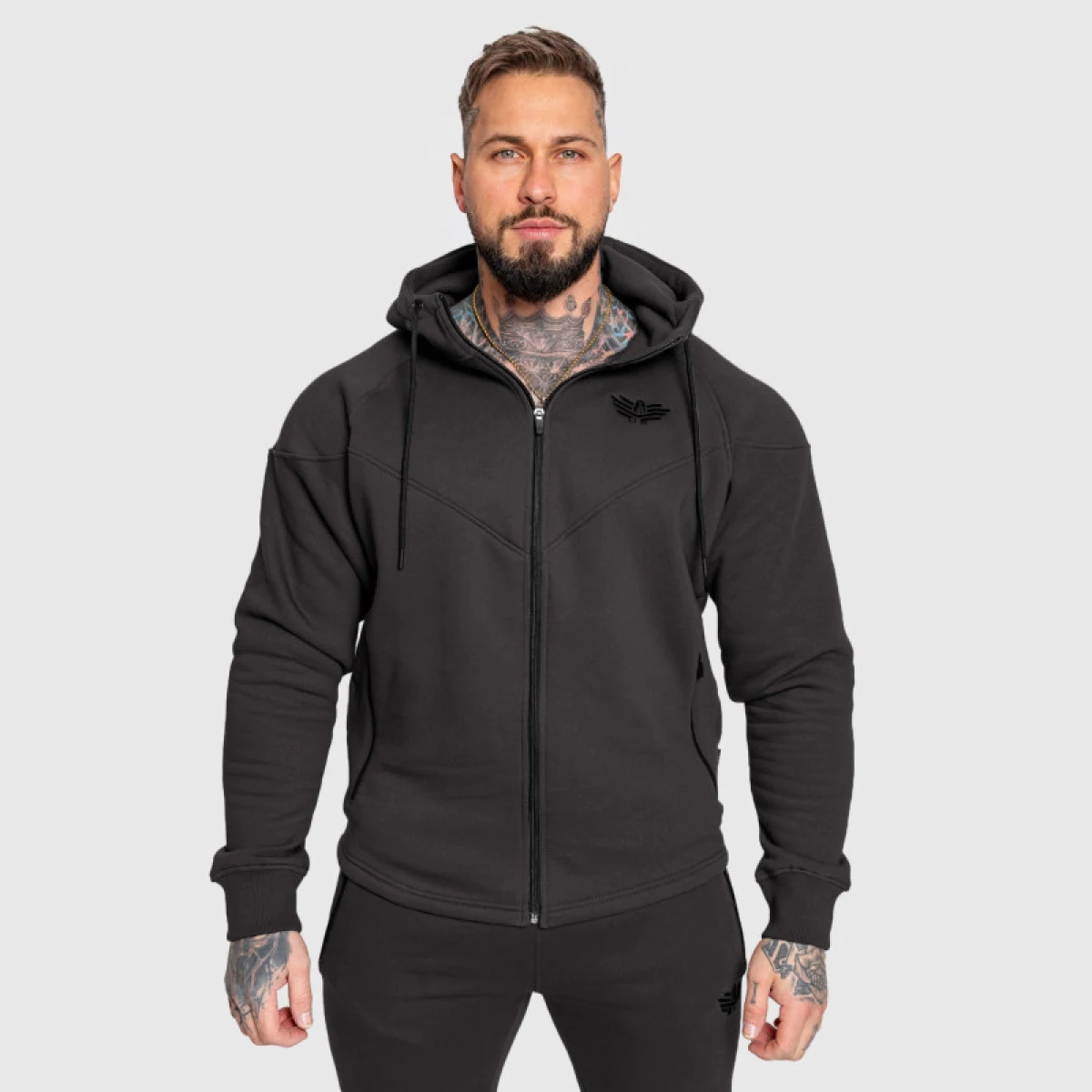 Pánská sportovní souprava Iron Aesthetics Round, šedá · záber 10