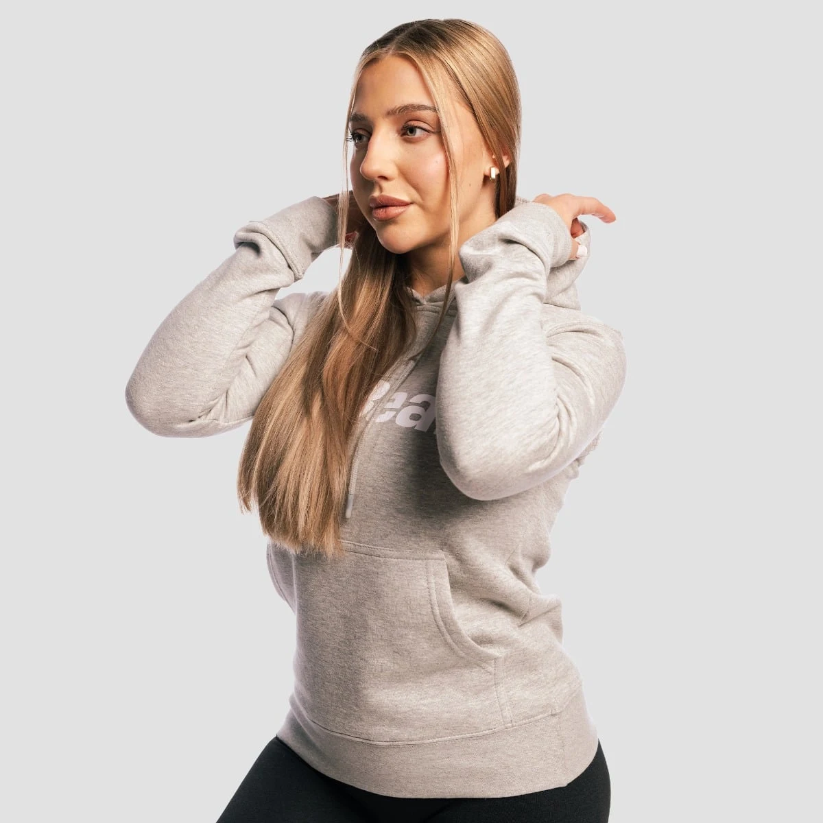 GymBeam Dámská mikina Athlete Grey - Velikost: XS | Barva: sivá | Pohlavie: Dámské | Hmotnost: 0,426 kg | Balení: 25 · záber 3