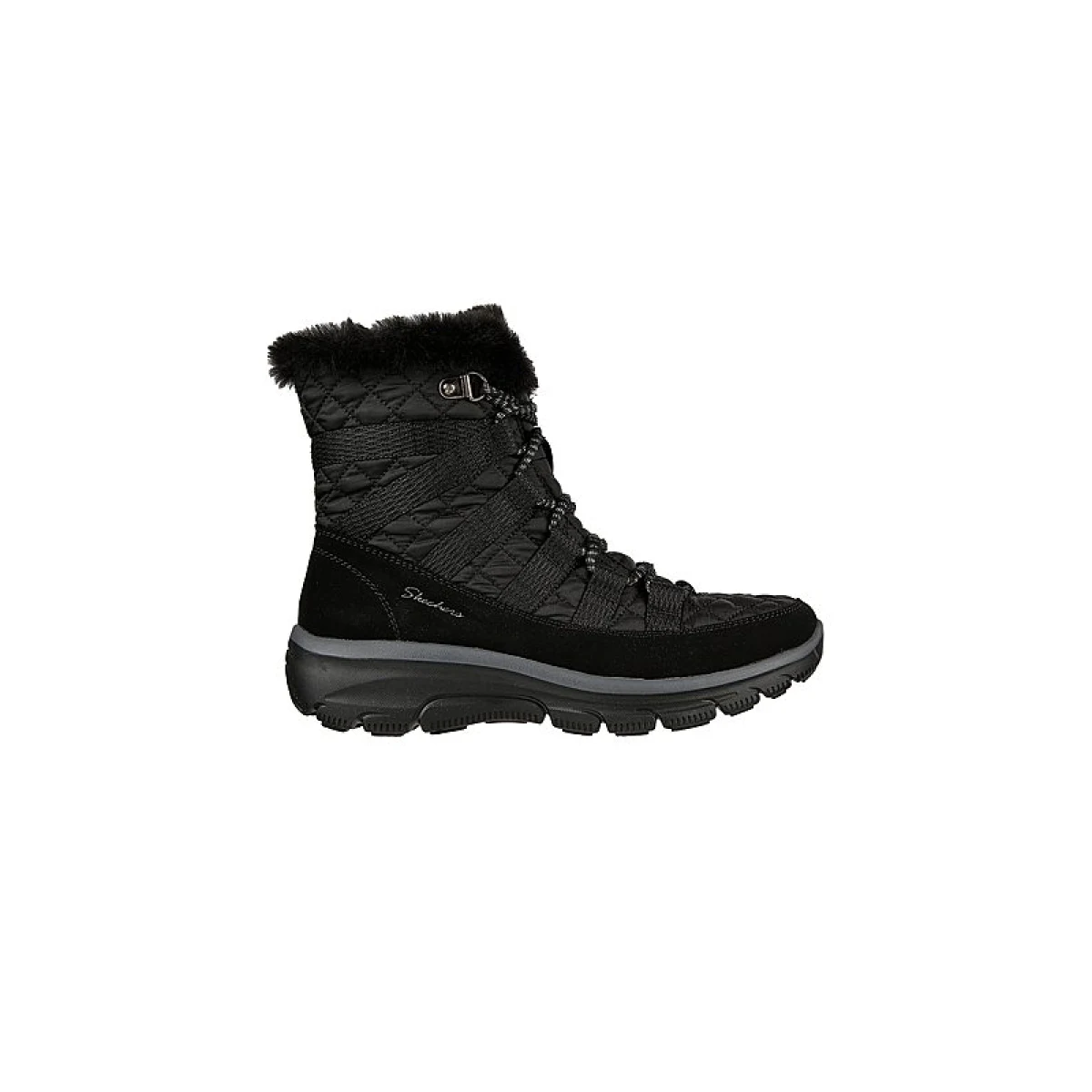 Dámské vysoké zimní boty SKECHERS Easy Going Moro Street black · záber 2