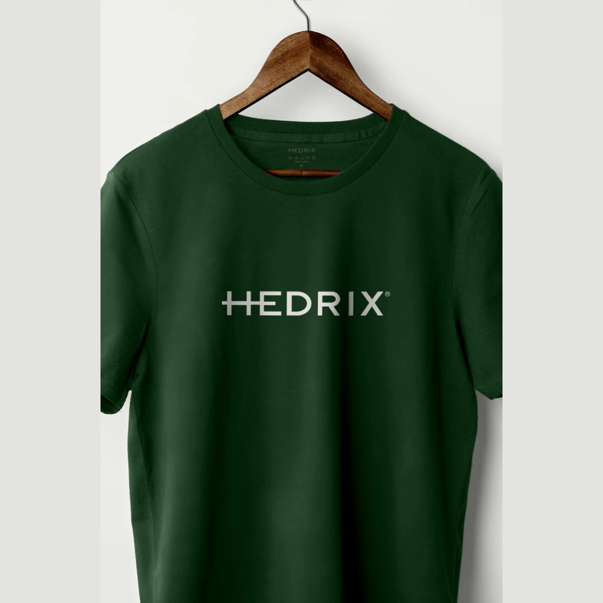 Tričko, Barva Černá, s Potiskem Hedrix Logo · záber 2