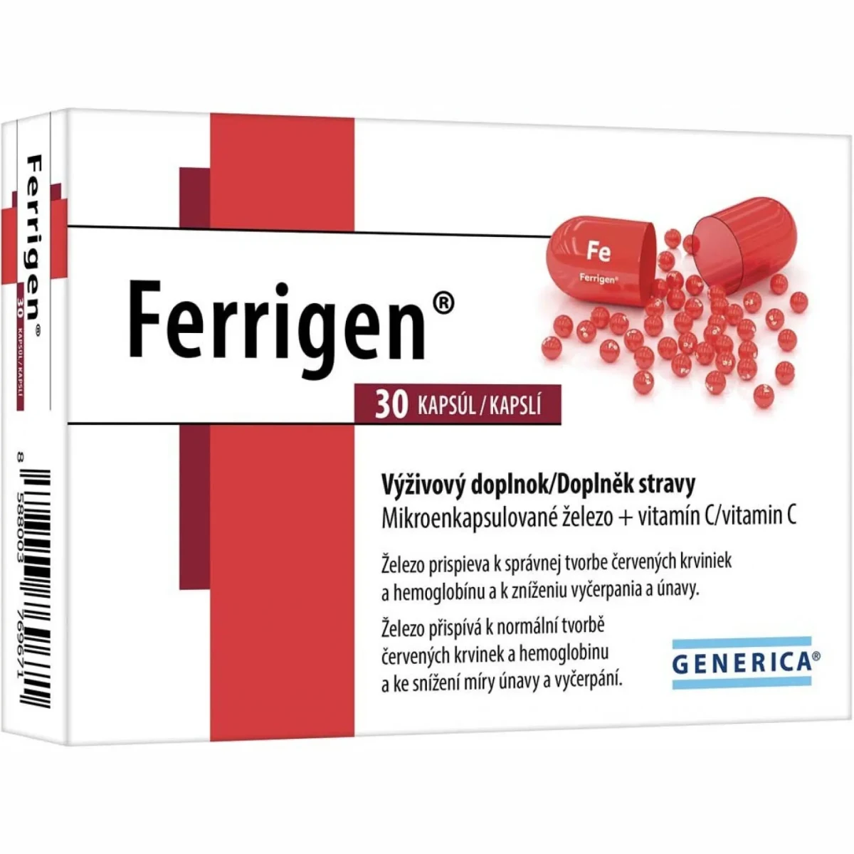 Generica Ferrigen 30 kapslí · záber 1