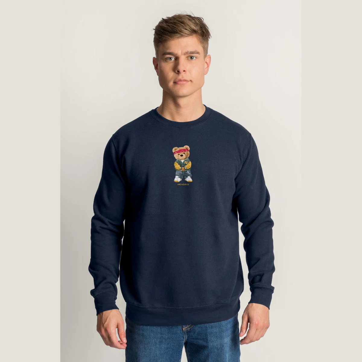 Mikina, Barva Bílá, s Potiskem Street Credit Teddy · záber 7