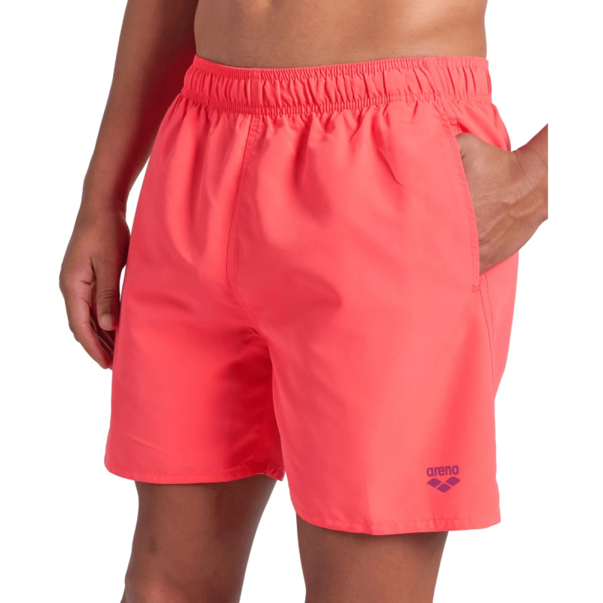 Pánské plavky ARENA FUNDAMENTALS BOXER R-CALYPSO CORAL-DARK PURPLE · záber 4