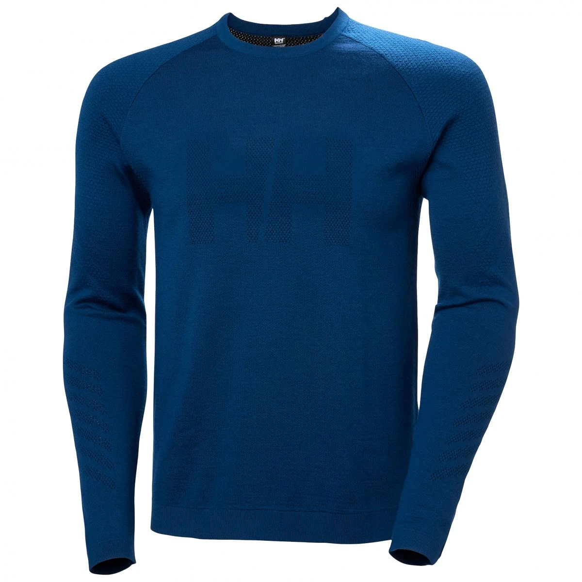 Helly Hansen Lifa Merino Knitevo Crew, pánské, modrá · záber 2