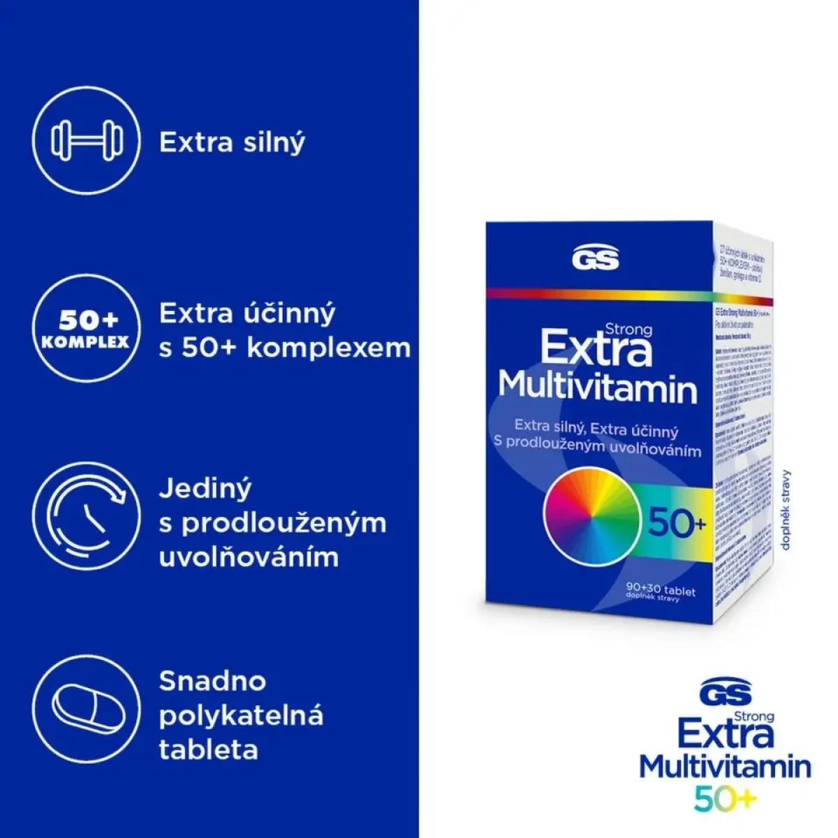 GS Extra Strong Multivitamin 50+ tablety 90+30 · záber 3