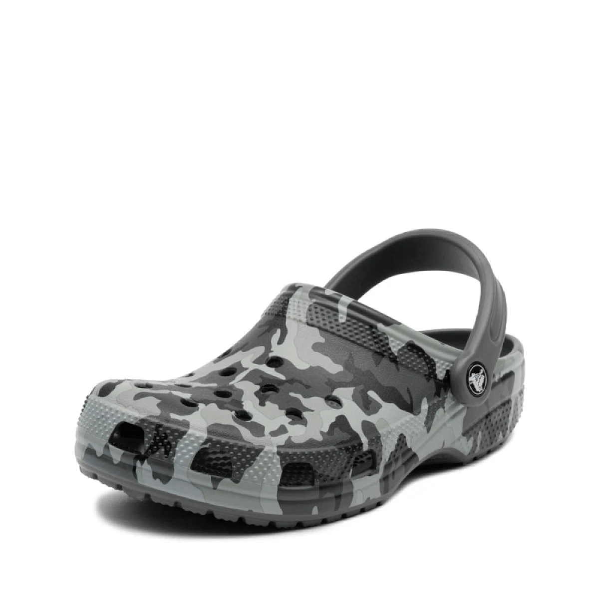 Chlapecké kroksy (rekreační obuv) CROCS Classic Camo Clog K black grey · záber 3
