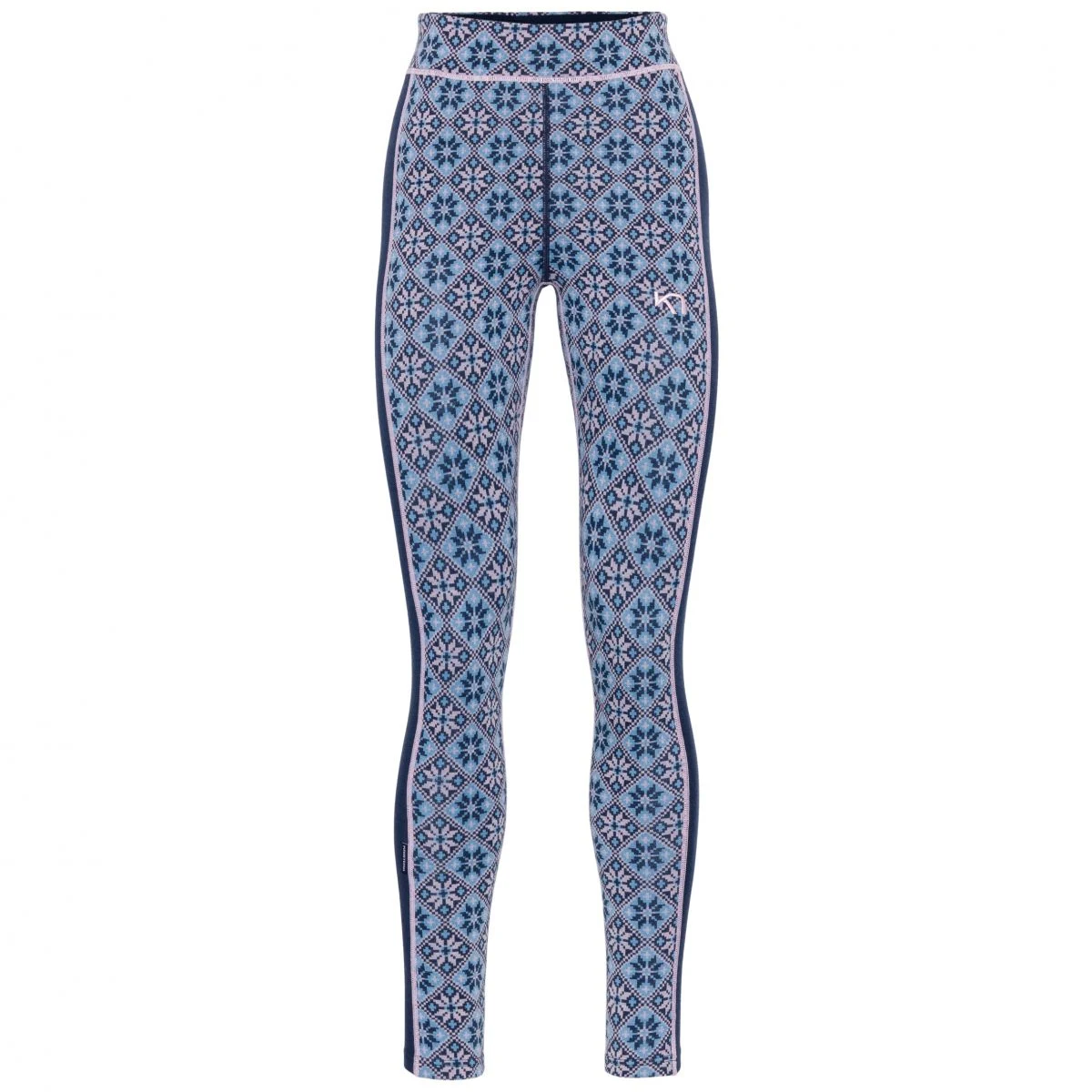 Kari Traa Rose High Waist, dámské termokalhoty, modré · záber 2
