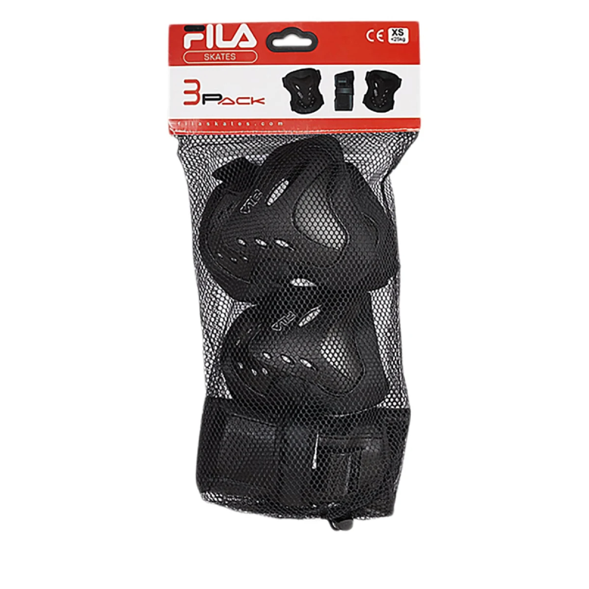 Juniorské chrániče na brusle FILA SKATES FILA JR BOY FP GEARS BLK RED · záber 2