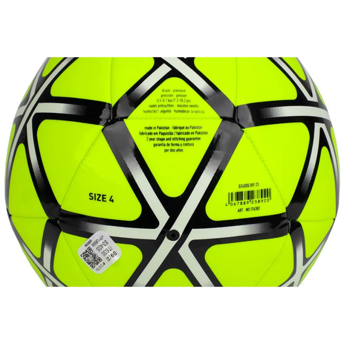 Fotbalový míč ADIDAS STARLANCER CLB LUCLEM BLACK · záber 4
