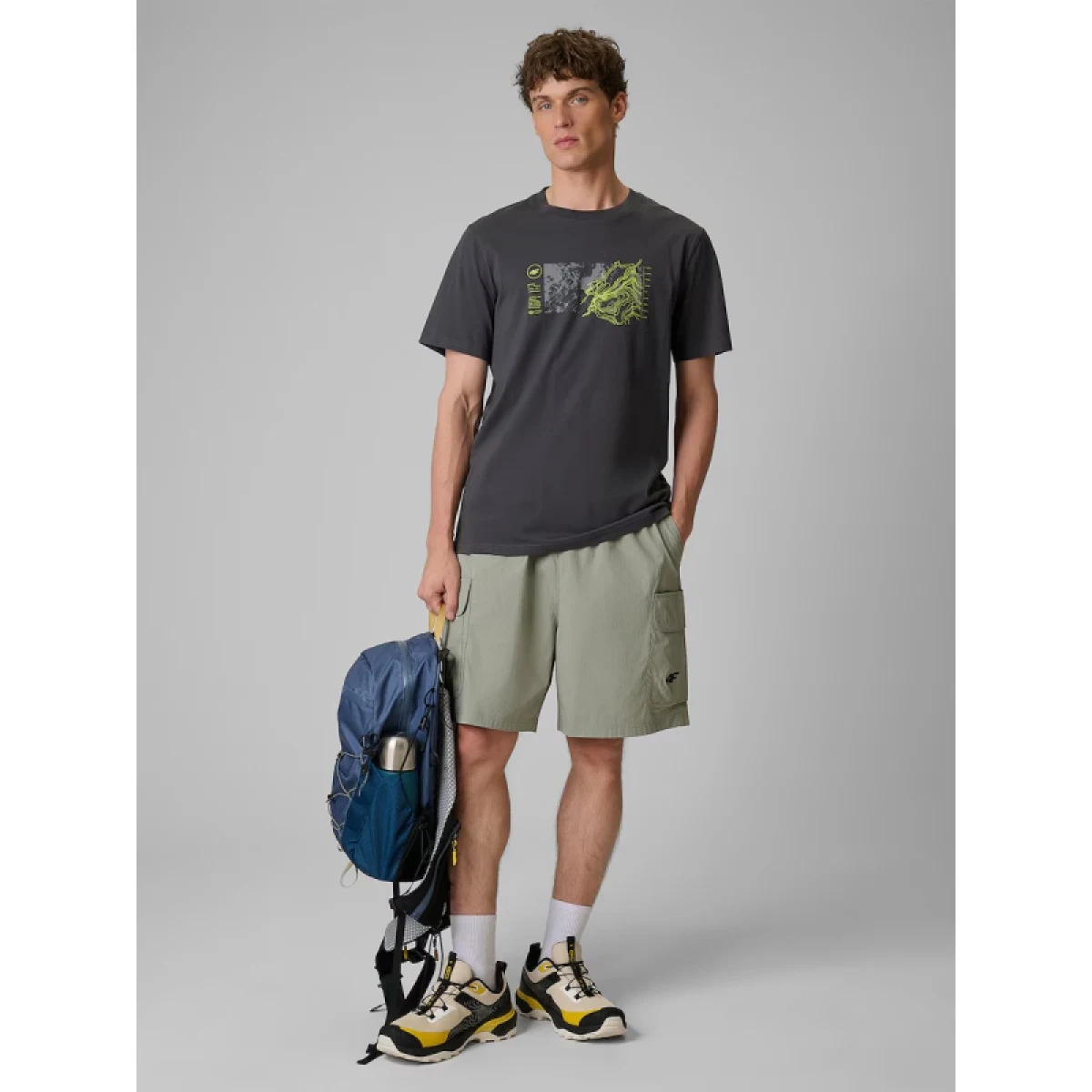 Pánské tričko s krátkým rukávem 4F TSHIRT M2823-22S-ANTHRACITE · záber 4