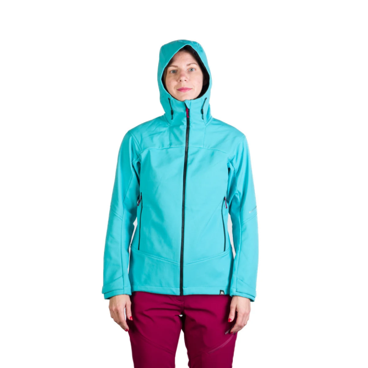 Dámská turistická softshellová bunda NORTHFINDER TINA-396lightblue - Pohlavie: Dámské · záber 2