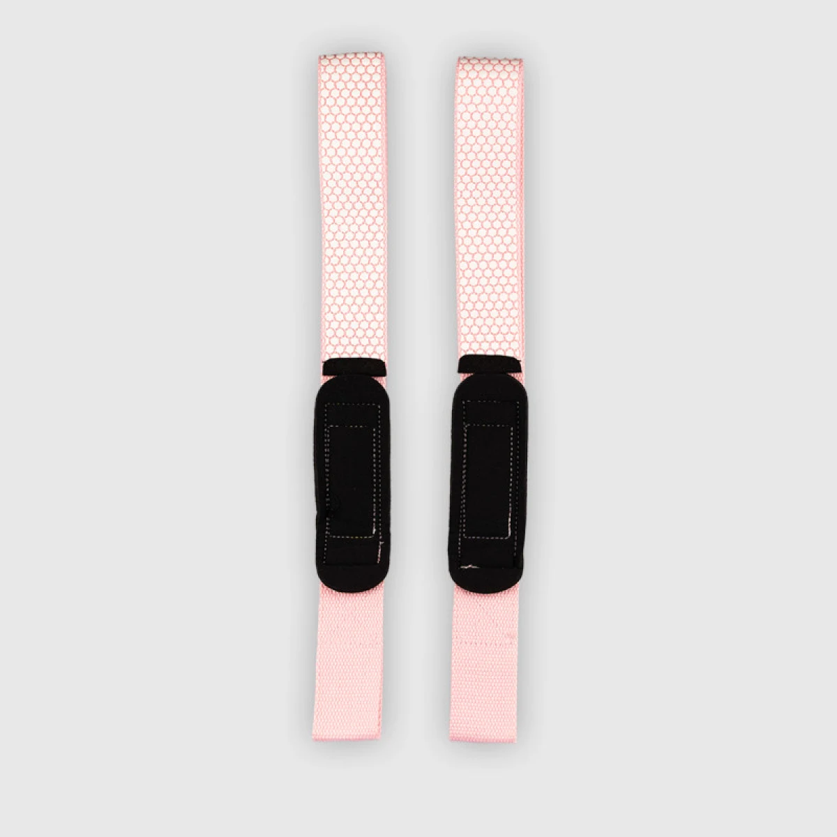 Trhačky s gripem Iron Aesthetics Grip Straps, růžové · záber 5