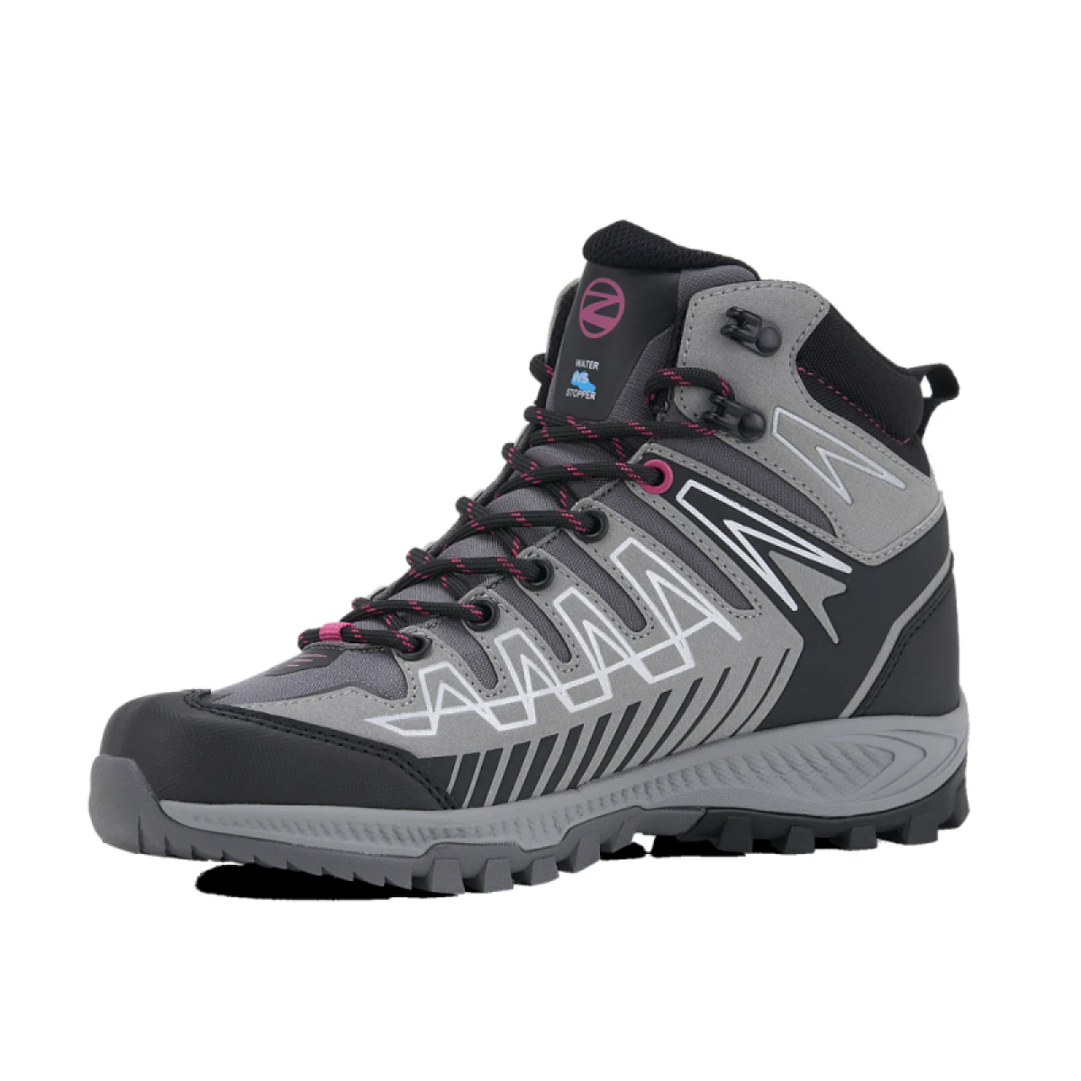 Dámská vysoká turistická obuv TREZETA Thunder Mid Ws Wp, Grey Fuchsia · záber 2