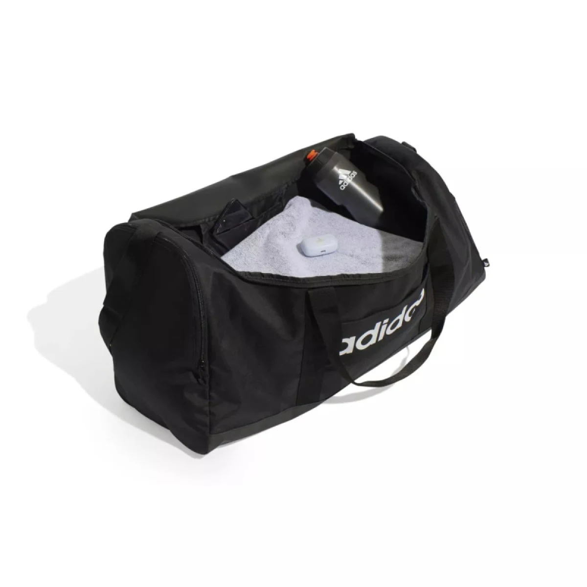 Cestovní taška ADIDAS LINEAR DUFFEL L BLACK WHITE · záber 9