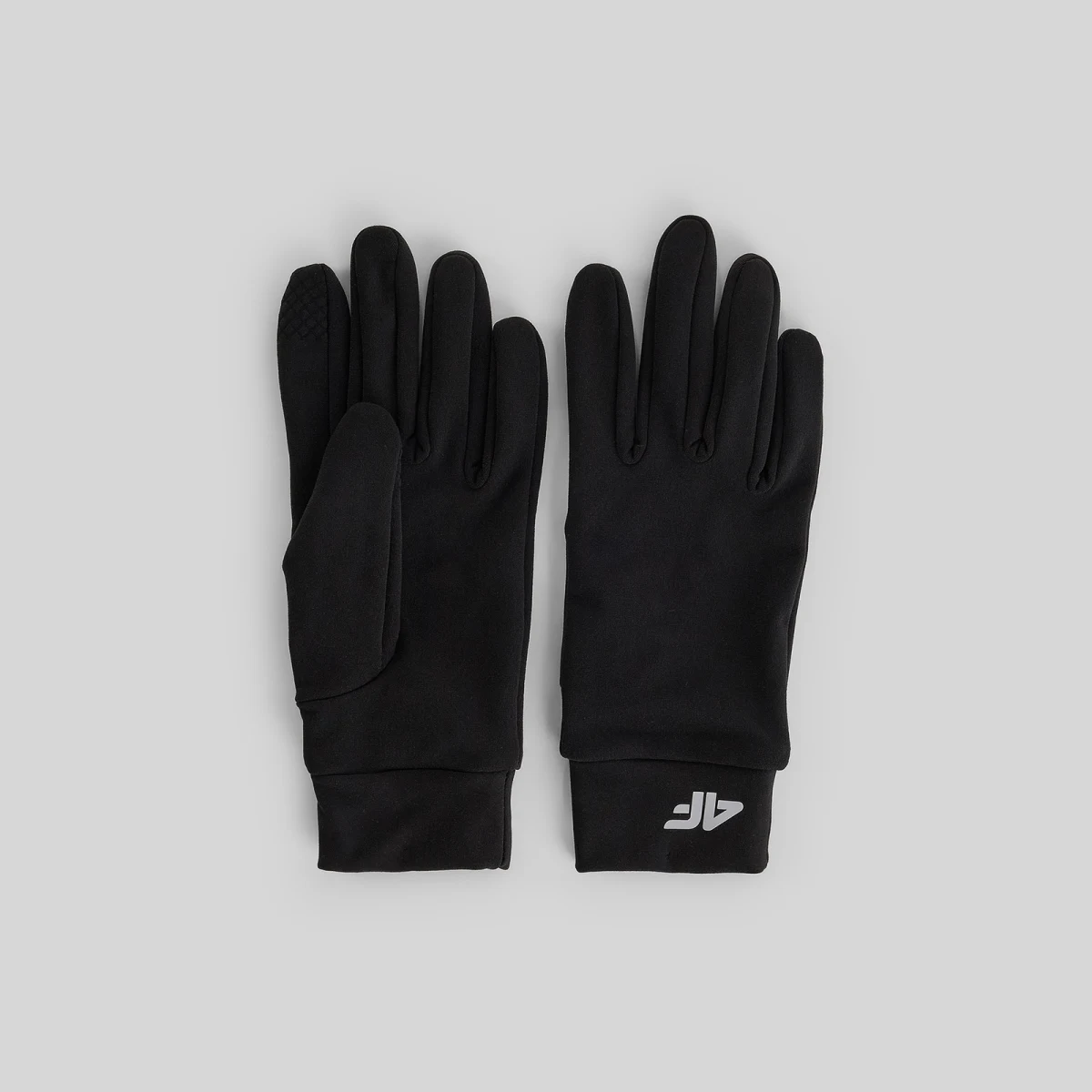 Unisex pletené rukavice Touch Screen - černé - Pohlavie: Unisex · záber 2