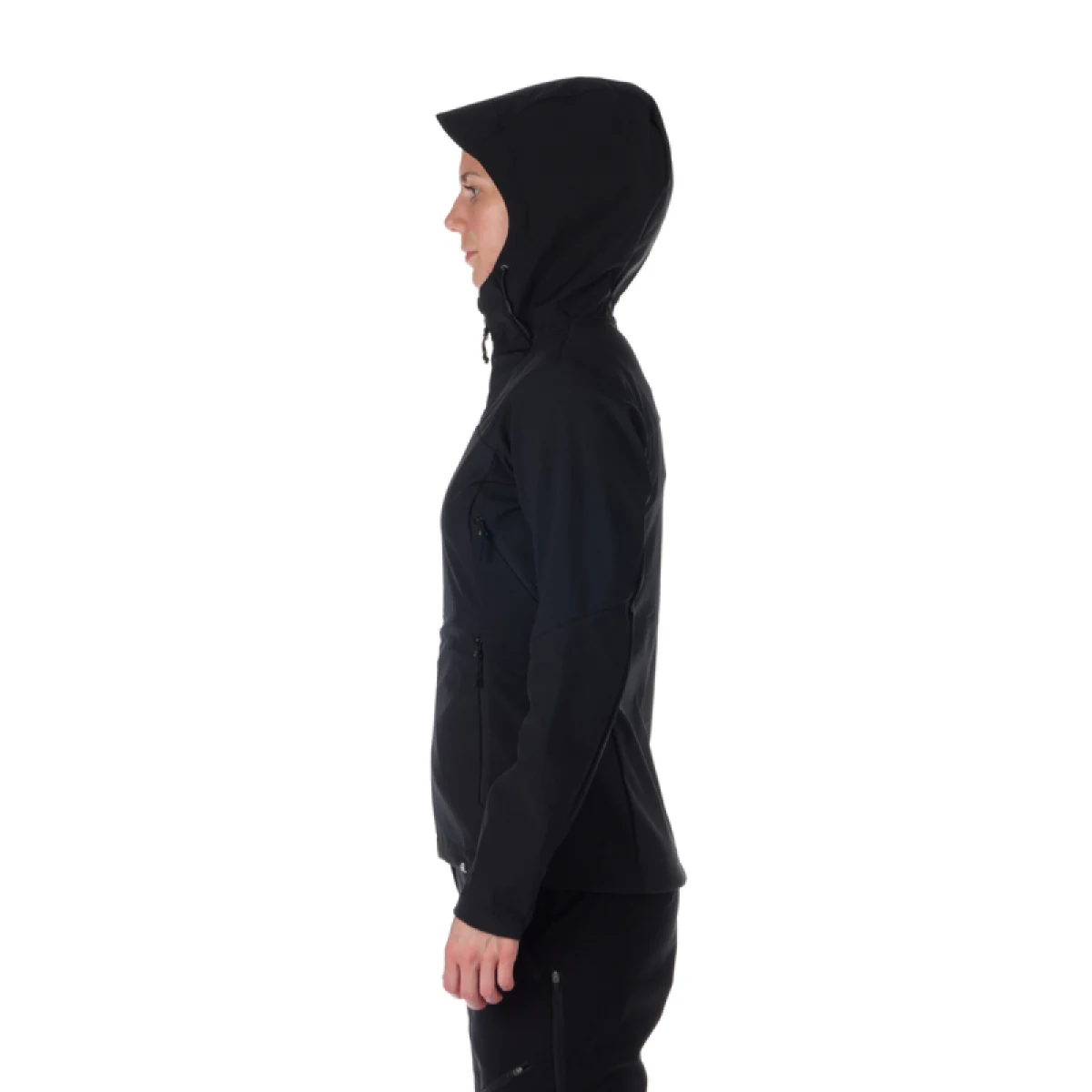 Dámská turistická softshellová bunda NORTHFINDER JANESSA-269-black · záber 3