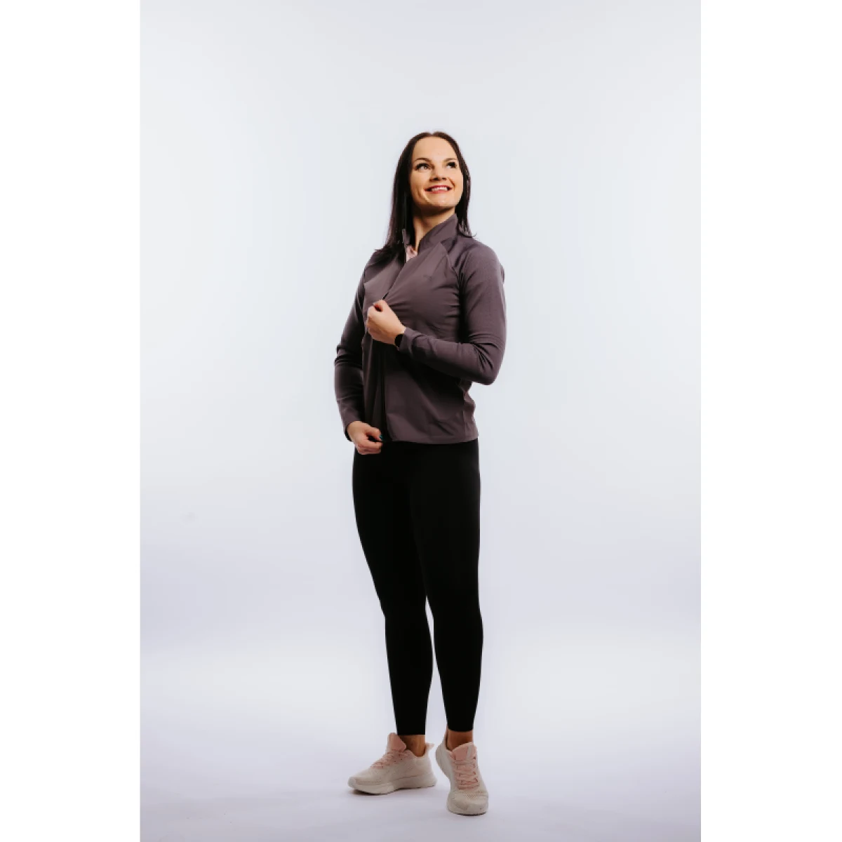 Dámská běžecká bunda ANTA Knit Track Top-862215702-1-22_Q1-Dark purple-grey · záber 4