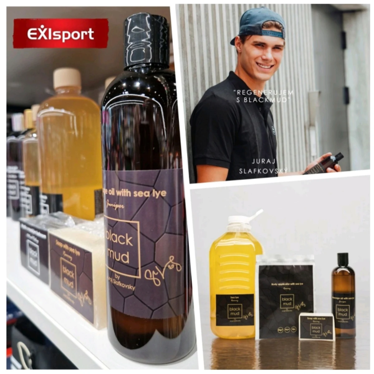 Masážní olej BLACKMUD Massage oil with sea lye Juniper by Juraj Slafkovsky 350 ml · záber 4