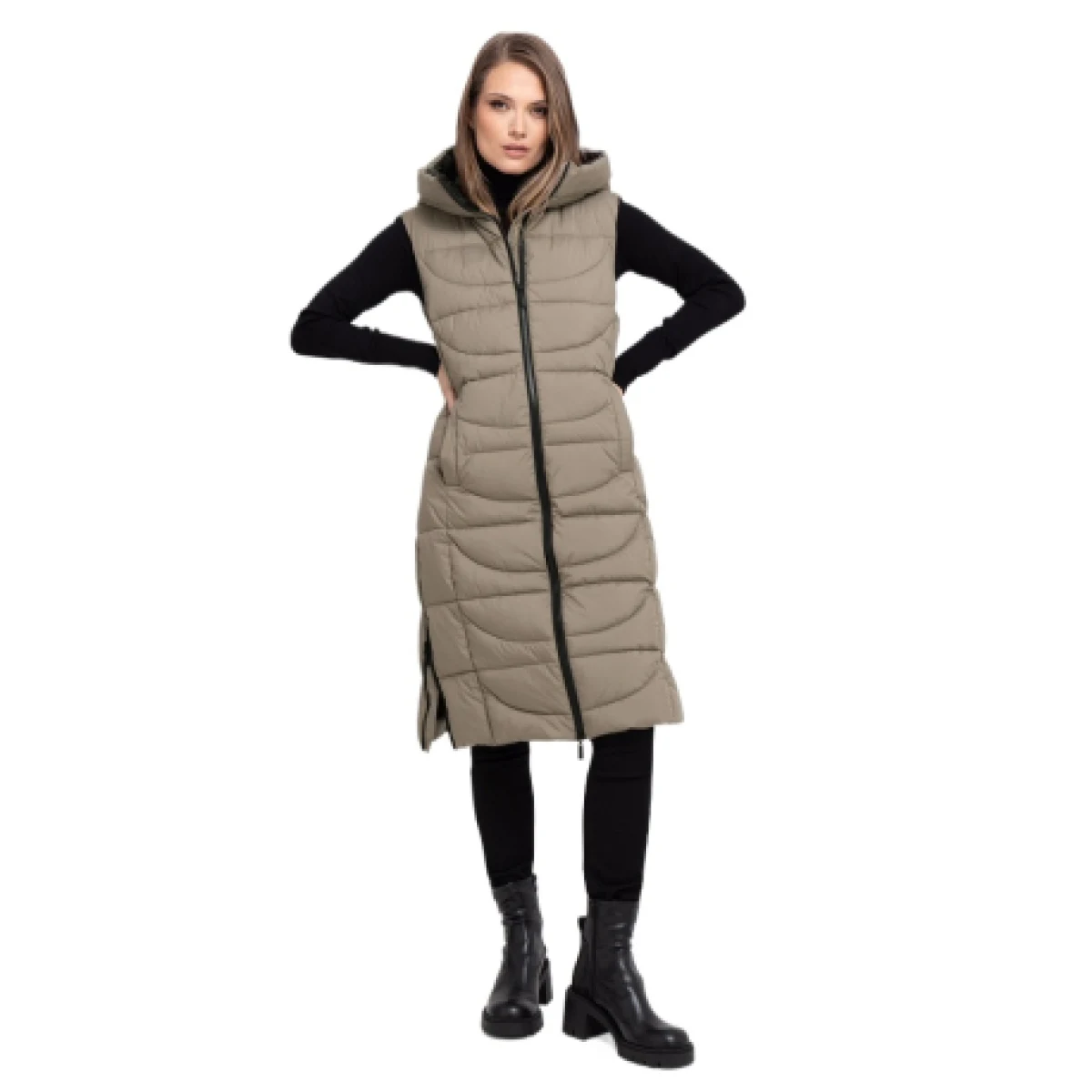 Dámská vesta VOLCANO V-JAVA-102-BEIGE · záber 1