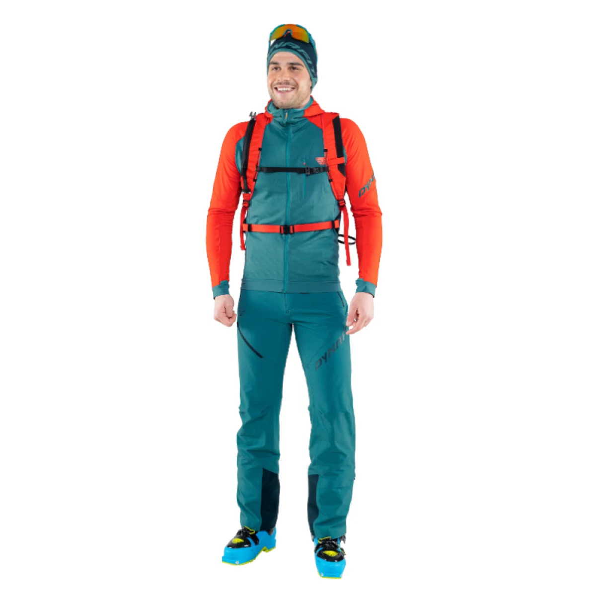 Pánské kalhoty na skialp DYNAFIT Mercury Dynastretch M Pants-8161-mallard blue · záber 2