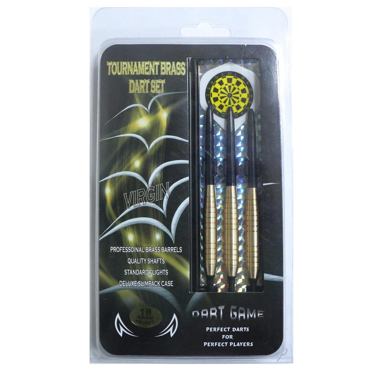 Šipky MASTER Virgin Brass 3ks - softip 18g · záber 9
