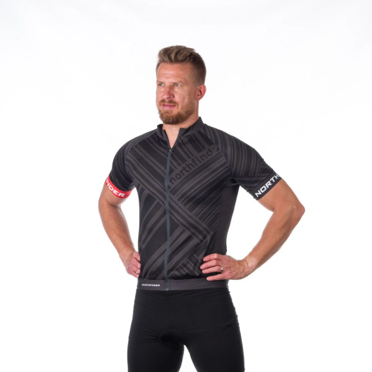 Pánský cyklistický dres s krátkým rukávem NORTHFINDER JAY · záber 2