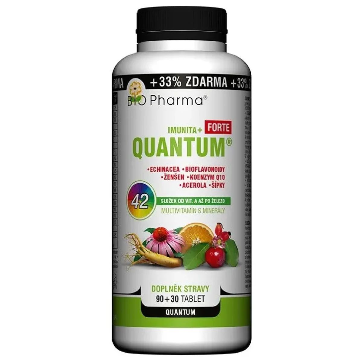 Bio-Pharma Quantum Imunita+ Forte 42 složek 120 tablet · záber 1