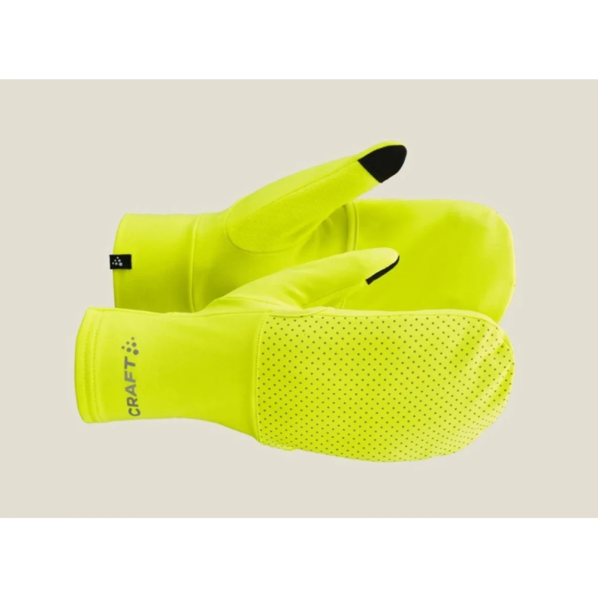 Běžecké rukavice CRAFT LUMEN FLEECE HYBRID GLOVE 2-851000-Yellow · záber 3