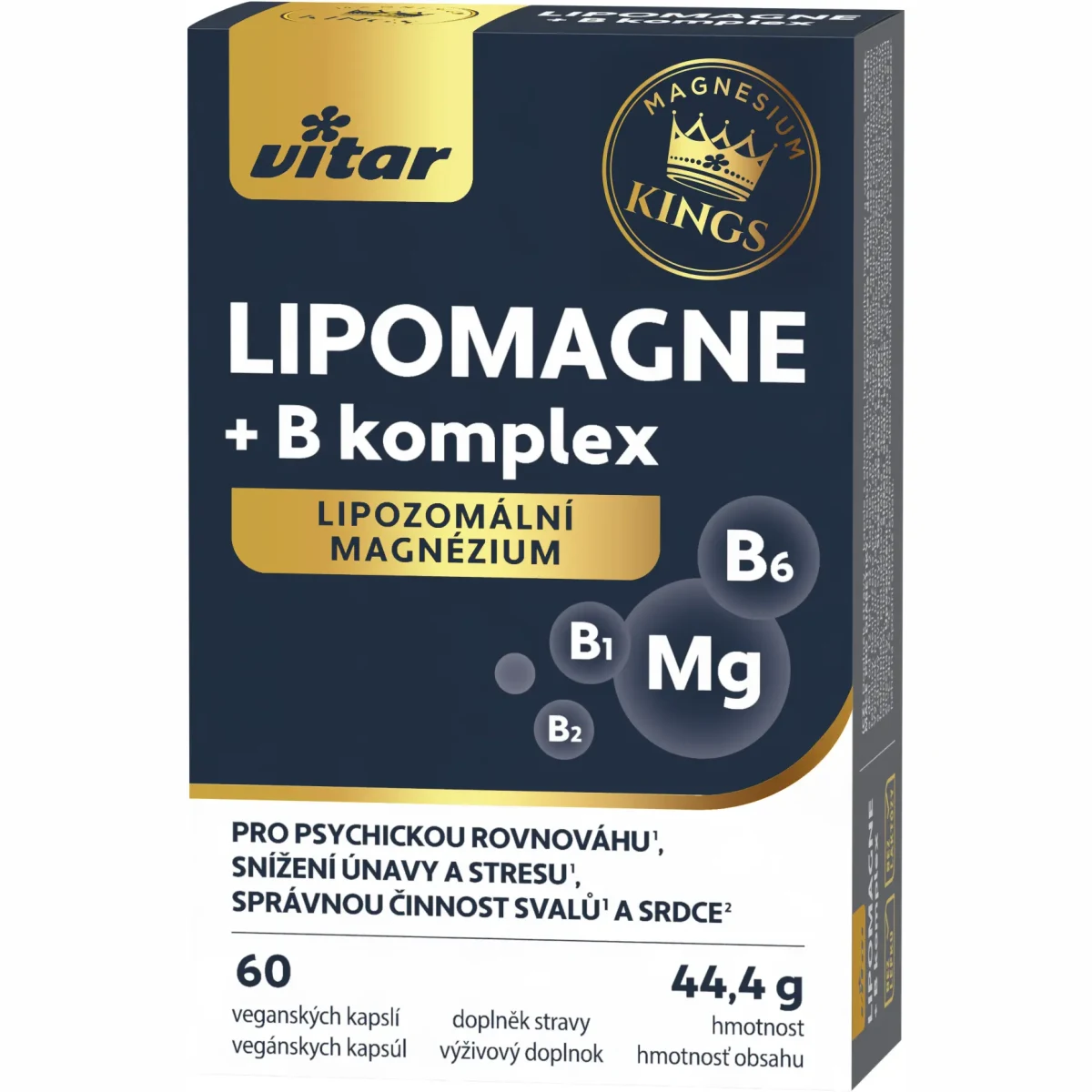 Vitar LIPOMAGNE+B komplex 60 kapslí · záber 1